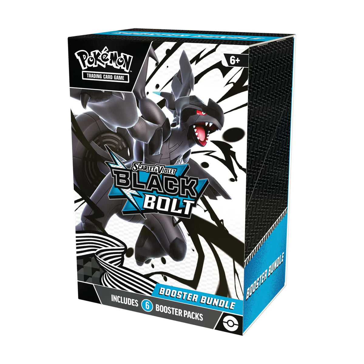 Pokémon Black Bolt trading card game booster bundle packaging on a white background

