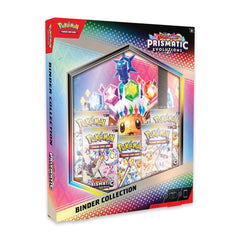 Pokémon Prismatic Evolutions trading card binder collection