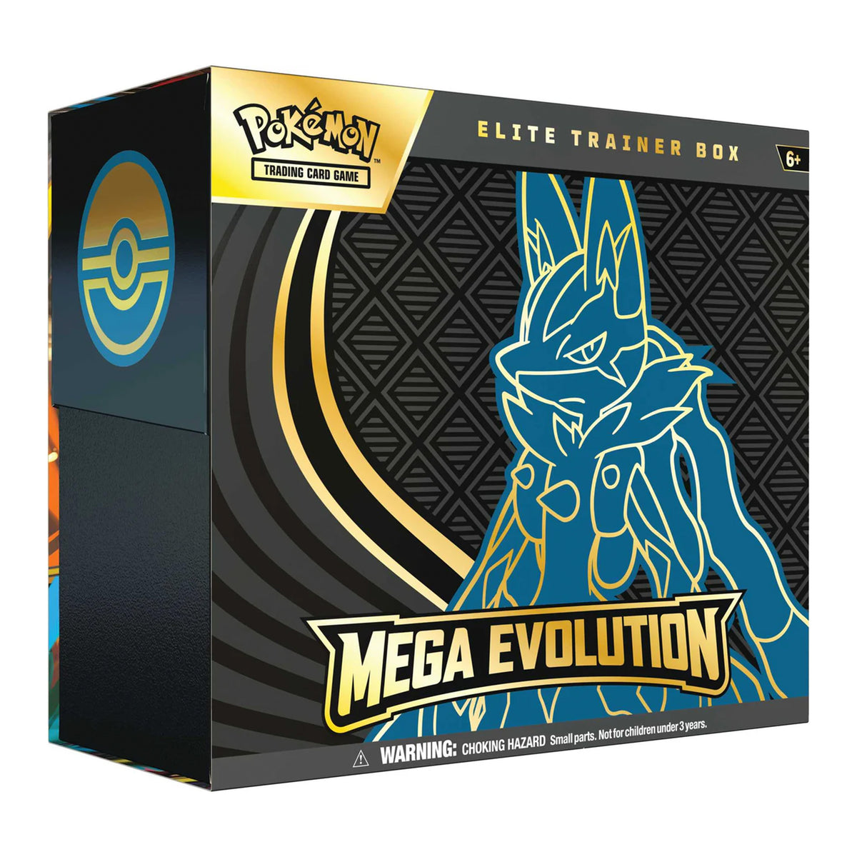 Pokémon Elite Trainer Box with Mega Evolution design on a white background

