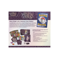 Pokémon trading card game box with branding and product details on a white background