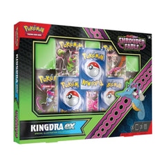 Pokémon trading card game packaging with Kingdra ex illustration