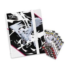 Pokémon trading card game packaging with a character design on a white background white flare scarlet and violet