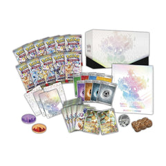 Collection of trading cards and packaging on a white background

